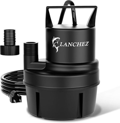 #ad #ad Lanchez 1 4HP Submersible Pump 1250 GPH Low Suction Pool Basement 25ft Cord $49.99