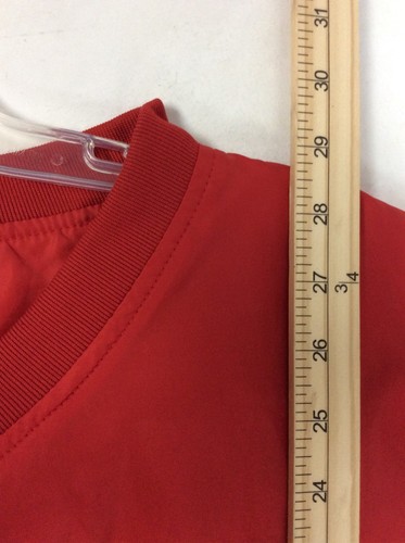UGA Georgia Bulldogs Red Oak Mens V-Neck Long Sleeve Pocket Windbreaker Jacket L - Picture 9 of 9