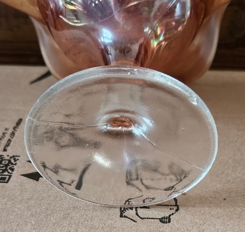 Karneval Glasschale, Ringelblume orange Northwood Pfau & Urne Design kleine Deko - Bild 5 von 5