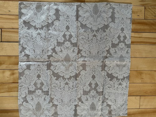 8 Tovaglioli da Pranzo Wedgwood England 1759 Damascati Beige/Marrone 19” x 19” - Foto 8 di 10