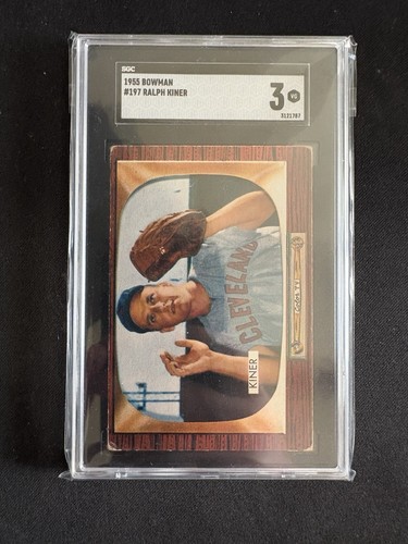 Ralph Kiner 1955 Bowman SGC 3