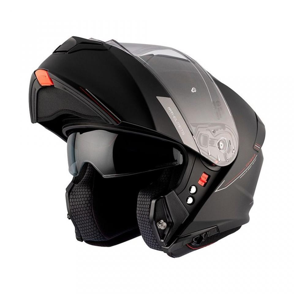 Casque moto modulable noir mat finition premium MT Helmets Genesis