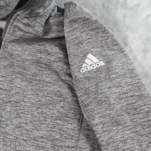 Adidas Team Issue ClimaWarm 1/4 Zip Pullover grau meliert Herren Größe M - Bild 9 von 10