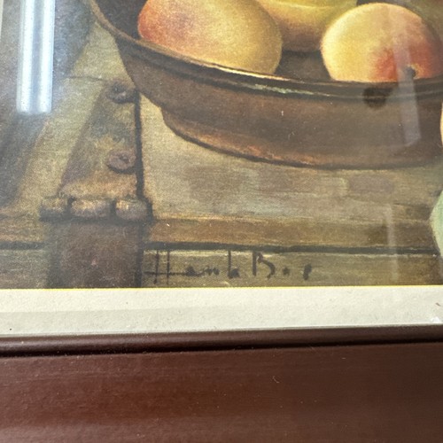 Juego de 2 impresiones de bodegones enmarcados Henk Bos vintage con marco de madera cocina vintage - Imagen 4 de 7