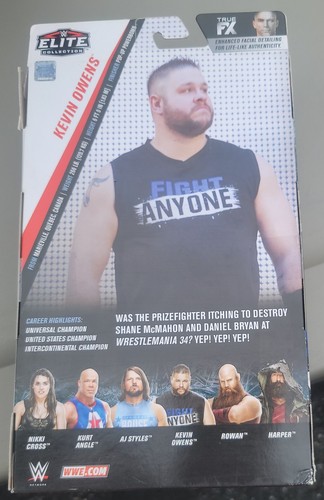 FIGURA DE LUCHA LIBRE WWE ELITE SERIE 66 KO Kevin Owens por Mattel ¡Nueva en CAJA! - Imagen 5 de 7