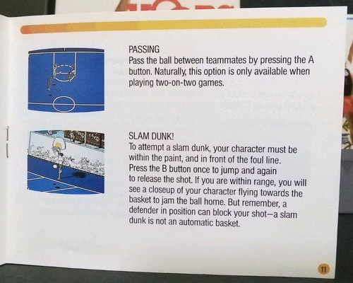 Hoops (Nes) (1989) CIB. Game, Box, Manual, Foam, Manual Sleeve And Box Protector - Picture 20 of 23