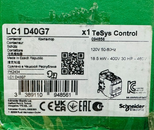 Original Schneider LC1D40G7 Contactor ⭐New Free Shipping from USA⭐ - Picture 1 of 2