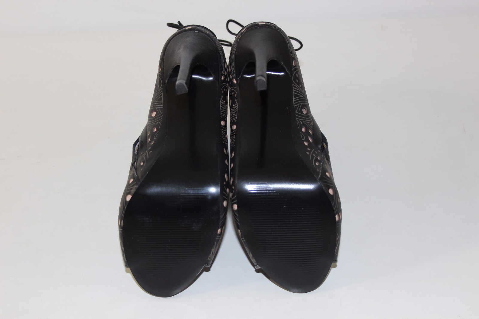 Steve M Madden mujeres 7.5 M Steve Negro Cuero Marrón Tostado Tacones Altos Abotinados botas Nuevo abbedd Steve M Madden mujeres 7.5 M Steve Negro Cuero Marrón Tostado Tacones Altos Abotinados botas Nuevo abbedd