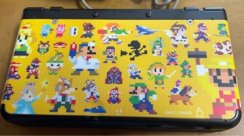 New Nintendo 3DS Super Mario Maker Kisekae Pack Plate Design Console Yellow - Picture 5 of 7