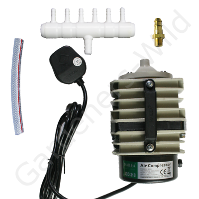 Hailea AC Compressore Aria Pompa a stantuffo Pond idroponica ACO318 60 L//min