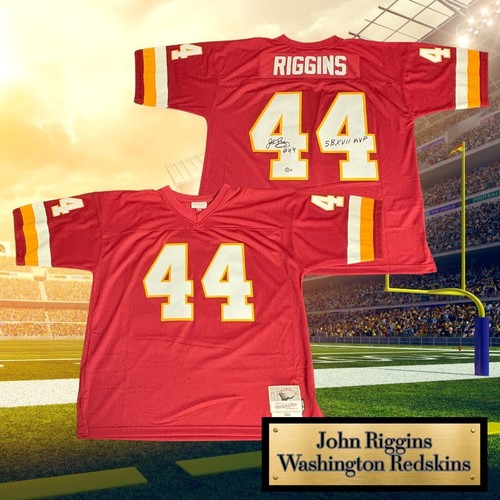 John Riggins SB XVII MVP Autographed Mitchell & Ness Washington Redskins Jersey