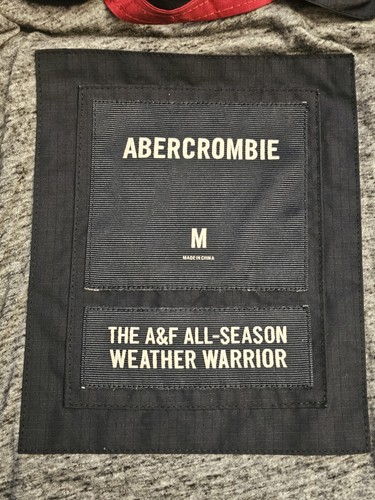 Abercrombie & Fitch All-Season Weather Warrior Sweater Lined Jacket Navy Medium - Picture 6 of 14