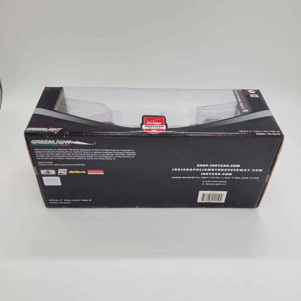 Greenlight Verizon Indycar Series 2012 1/18 James Hinchcliffe #5 Limited firmado Foto 3 de 4