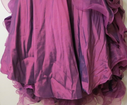 Vestido XCITE Púrpura Evento Largo Secuencia Completa Formal Baile de graduación Talla 10 Hombro Estrecho - Imagen 6 de 10