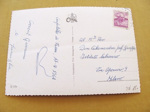 (FG.J69) CAMPITELLO DI FASSA - ALBERGO MULINO, TORRENTE DURON, SASSOLUNGO (1964) - Imagen 2 de 2