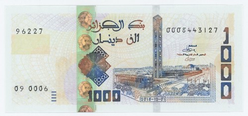 Algeria 1000 Dinars 1-11-2018 Pick 146 UNC Uncirculated Banknote - Picture 1 of 2