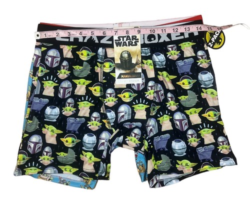 Crazy Boxer Briefs Star Wars Mandalorian Men's Large Baby Retro Comic 2PK NWT - Picture 3 of 6
