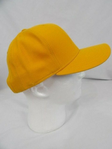 Vintage NOS New Era Yellow/Gold Snapback Hat Dupont Visor Pro-Model Size M-L - Picture 3 of 6
