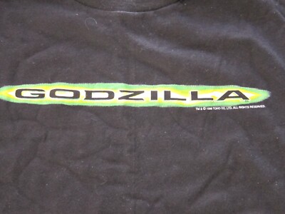 Vintage GODZILLA 1998 Movie Promo Movie T-Shirt Adult Size XL
