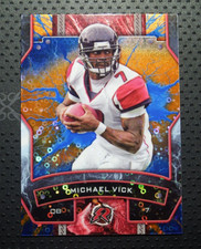 2024 Topps Resurgence NFL Michael Vick #3 Blue & Orange Spark Refractor