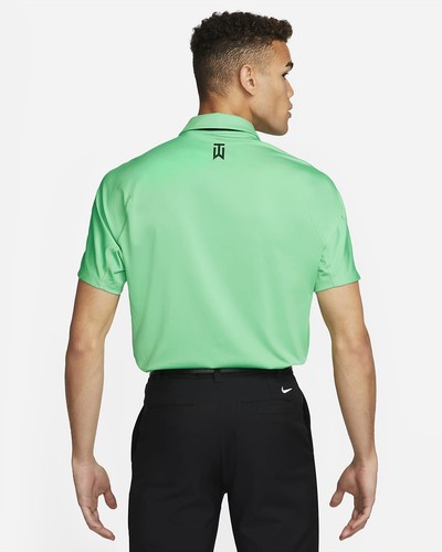 Polo a Rayas Nike Golf Colección Tiger Woods DR5318-363 Verde Primavera Cactus L - Imagen 8 de 13