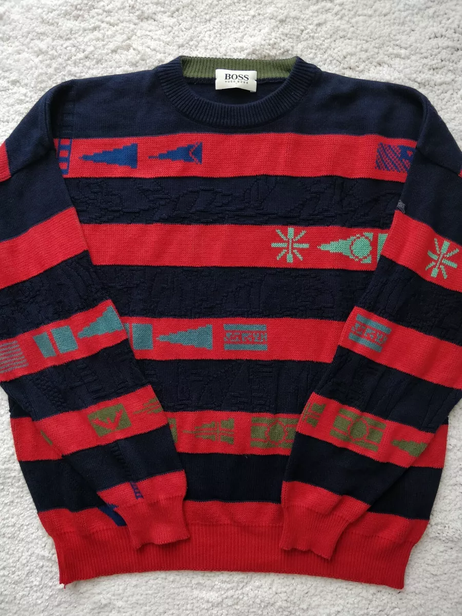 Hugo boss jumper clearance red