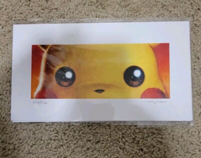 Peek-A-Pika by Jason Edmiston X/170 Pikachu EWAF 9x5 Eyes Without a Face Pokemon
