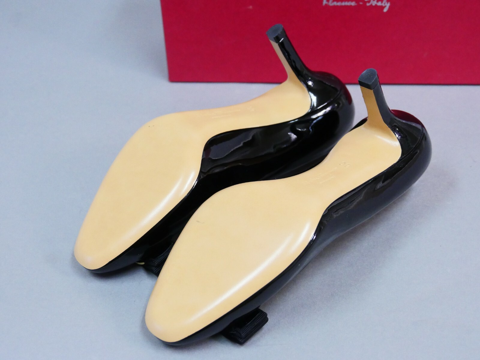 SALVATORE FERRAGAMO Erice 70 High High High Heel Patent LEATHER shoes 6 C eac484 SALVATORE FERRAGAMO Erice 70 High High High Heel Patent LEATHER shoes 6 C eac484