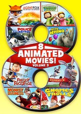 8 Animated Movies, Vol. 3 (DVD, 2015, 2-Disc Set) for sale
