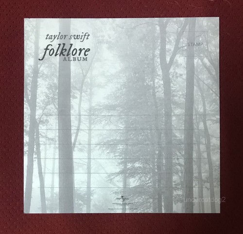 Taylor Swift folklore 2020 Taiwan Special CD w/BOX +Postcard (ver.B) - Picture 4 of 8