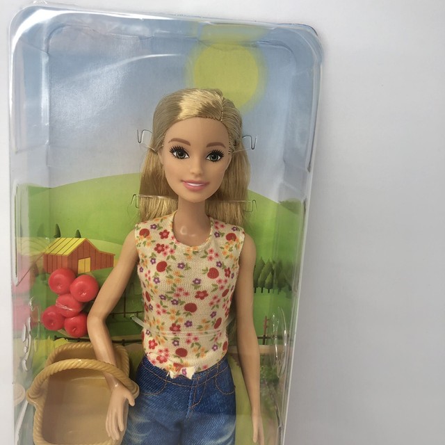 Barbie Sweet Orchard Farm Doll Blonde Hair Basket & Apples Mattel 2018 for sale online Barbie Sweet Orchard Farm Doll Blonde Hair Basket & Apples Mattel 2018 for sale online