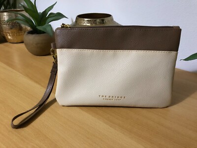 Pochette The Bridge Color Panna/Cuoio