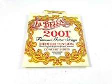 La Bella Guitar Strings 2001FM Flamenco Medium Black Nylon Silver Plated Wound