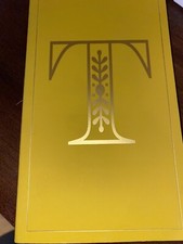 Golden T And Yellow Journal New Matte Finish With Foil T Cute 