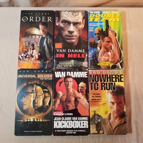 Jean-Claude Van Damme 6 VHS Video Lot The Order In Hell Kickboxer Nowhere Double - Picture 1 of 8