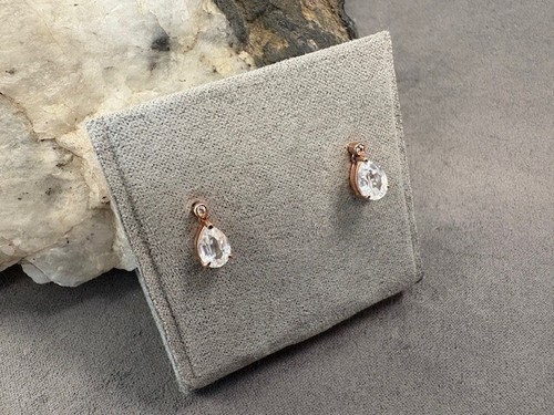Pendientes colgantes Clogau galeses de circón de oro rosa de 9 quilates 200 £ de descuento en Gales - Imagen 11 de 17