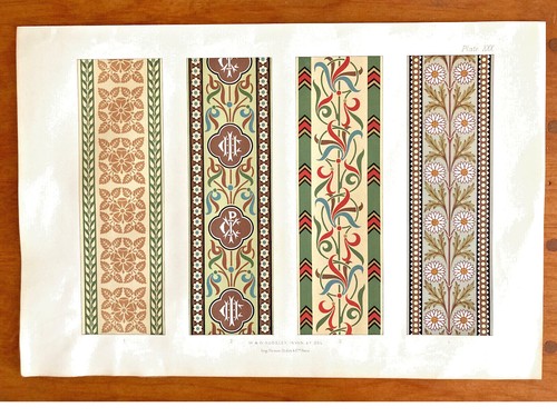 ORIGINAL BOOK PLATES/W & G AUDSLEY/ MEDIEVAL STYLES/ 1882 - Picture 10 of 22