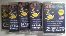 (5) Pro Mold MH75s Magnetic Card & Penny Sleeve Protector 75Pt New NIP