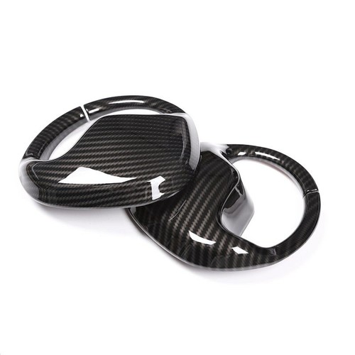 Carbon Fiber Style Front Safety Belt Cover for Land Rover Discovery 5 LR5 17-21 - Picture 2 of 10