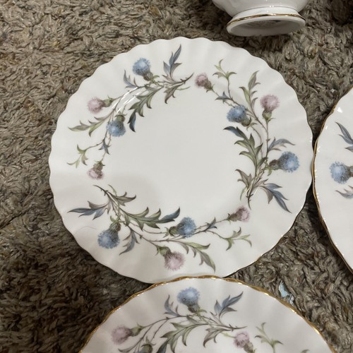 SET of 2 Royal Albert Brigadoon 3 piece sets teacup & saucer & dessert plate - Picture 4 of 6