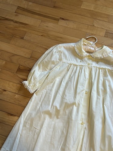 vintage lorraine nightgown Small Yellow Cottage Prairie - Picture 5 of 14