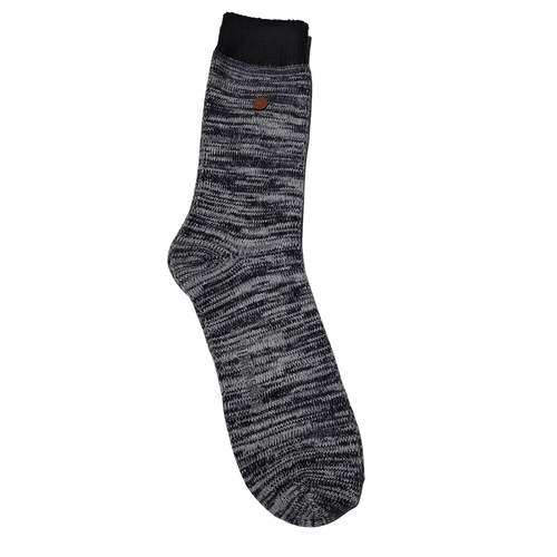 Birkenstock Socks Mens Large 10-13 Black Blue Roma Crew Cotton Blend 1 Pair - Picture 5 of 15
