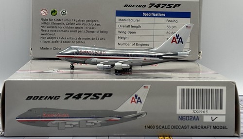 American Airlines B747SP Reg: N602AA Scale 1:400 JC Wings XX4965 Diecast Models - Picture 7 of 24
