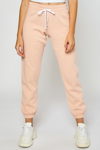 Reflex Damen Premium Fleece gefütterte Joggerhose Training Fitnessstudio Lounge Baumwolle - Bild 23 von 26