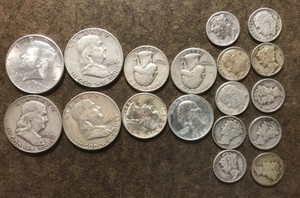 Lot-4-00-Face-Value-US-90-Silver-Coins-034-Junk-Silver-034-pre-1965-No-Reserve