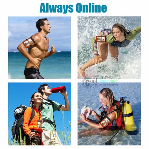 Waterproof Underwater Swimming Pouch Bag Dry Case Cover + Compass For Cell Phone - Picture 52 of 62