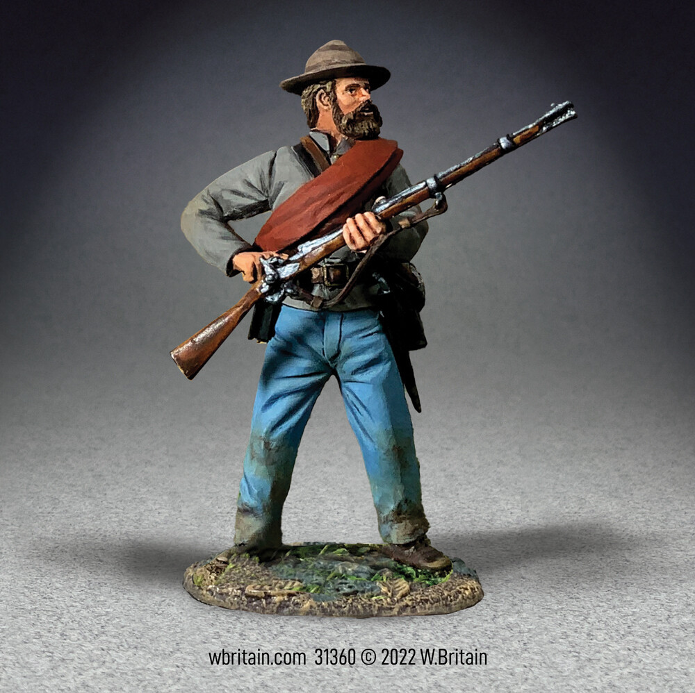 BRITAINS 31360 - Confederate Infantry Reaching for Cap
