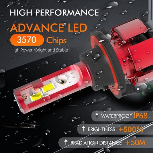 6000K For Honda Accord 2013 14 2015 LED Headlight Kit Low Beam Bulbs Xenon White - Picture 39 of 48