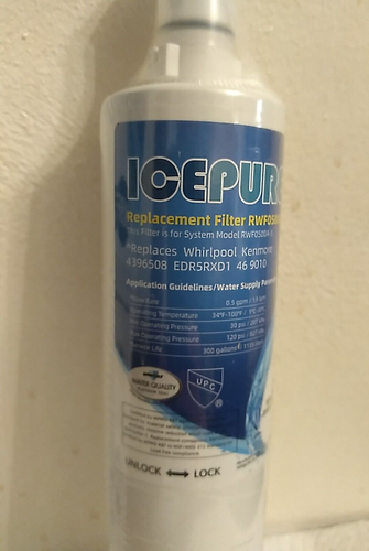 ICEPURE Refrigerator Water Filter RWF0500A-S  Whirlpool Kenmore Factory Sealed - Picture 9 of 11