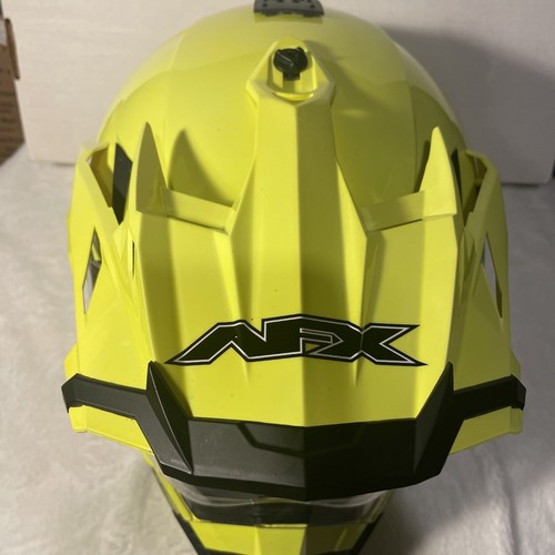 AFX FX-41DS Solid Helmet ECE 22.05 FMVSS No. 218 With Sun Visor Great Used Cond - Foto 19 di 20